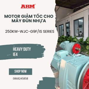 MOTOR GIẢM TỐC CHO MÁY ĐÙN NHỰA